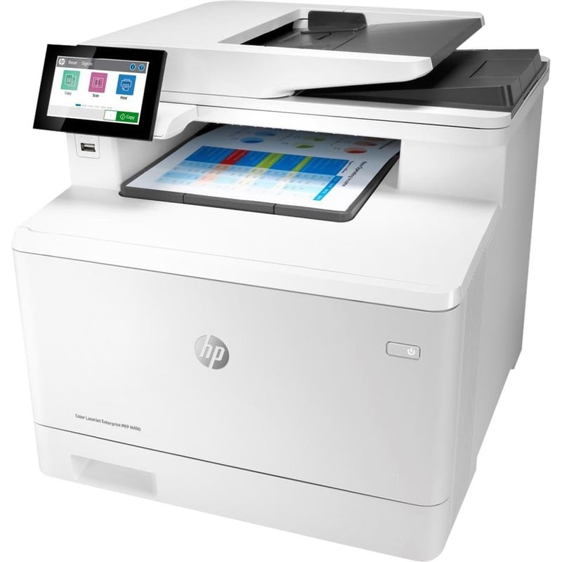 HP LaserJet M480f Laser Multifunction Printer-Color-Copier/Fax/Scanner-27 ppm Mono/27 ppm Color Print-600x600 Print-Automatic Duplex Print-55000 Pages Monthly-300 sheets Input-Color Scanner-600 Optical Scan-Color Fax-Gigabit Ether - Thumbnail 1