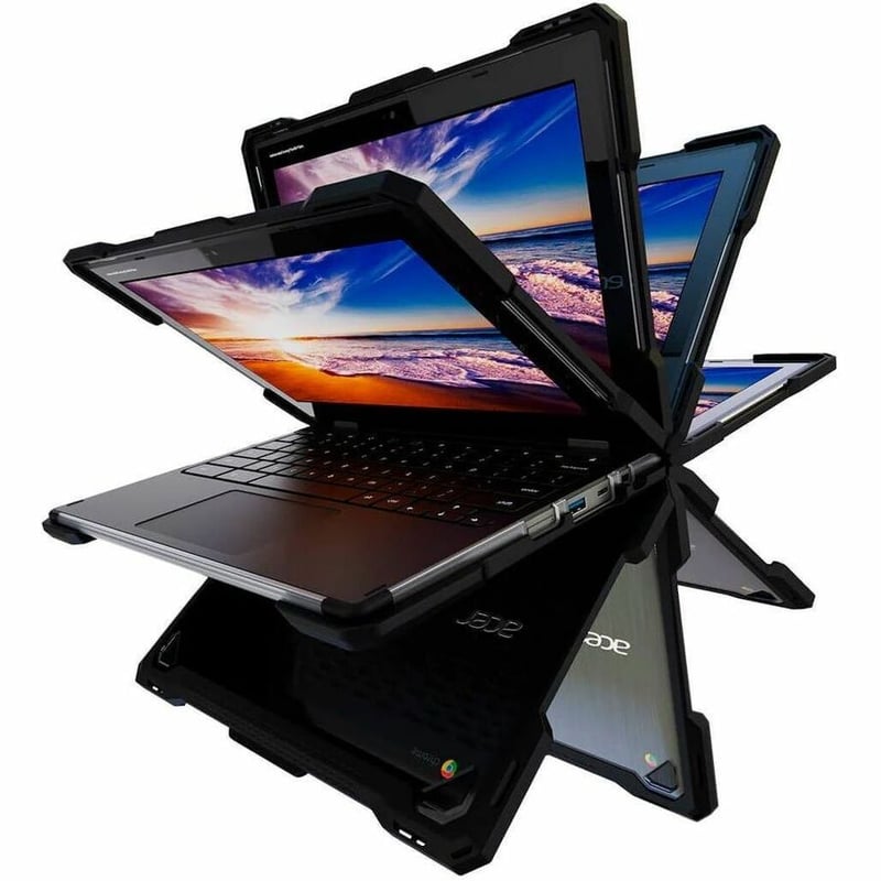 Rugged Hard Shell Case for Acer Chromebook Spin 512 (R856T/ R856TN) - Thumbnail 3