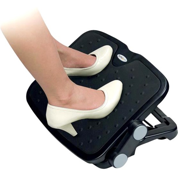 StarTech.com Adjustable Under Desk Foot Rest - Ergonomic Footrest - Large 18x14in - Office Footrest Stool w/ Adjustable Height, Angle - Thumbnail 3