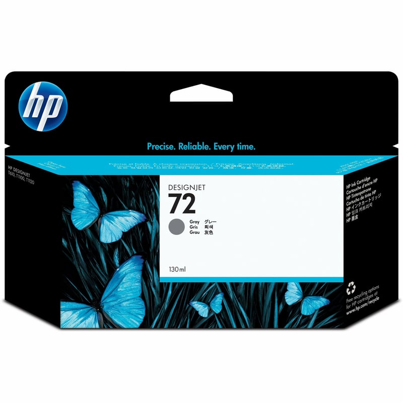 HP 72 (C9374A) Original Inkjet Ink Cartridge - Single Pack - Gray - 1 Each - Thumbnail 1