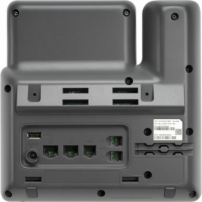 CISCOIPPHONE6871WITHPOWERADAPTERFORNORTHAMERC REMANUFACTURED - Thumbnail 4