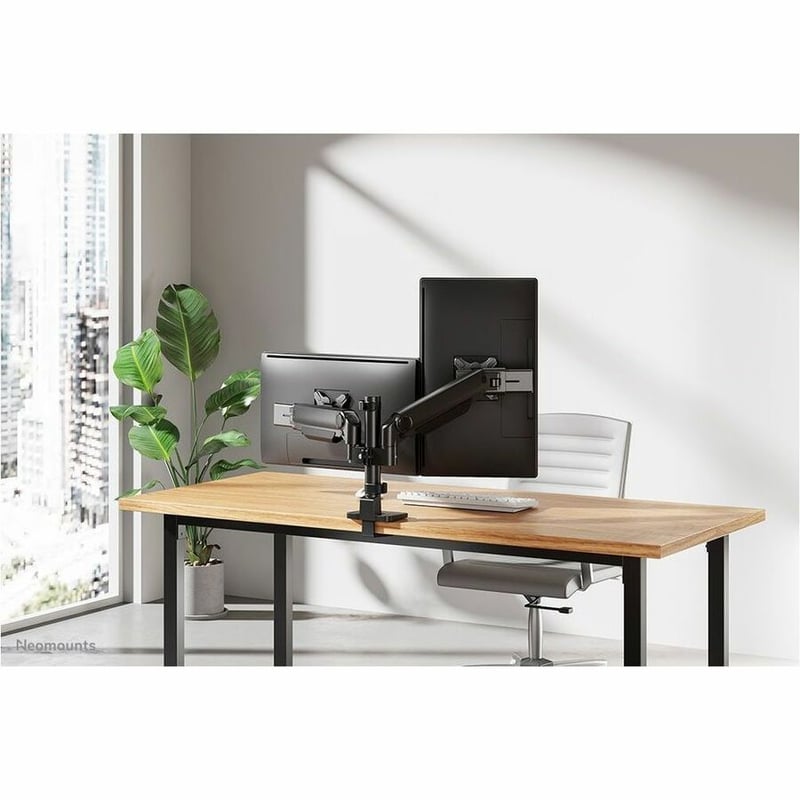NEXT ONE DESK MOUNT 2 SCREENS TOPFIX CLAMP/GROMMET BLACK - Thumbnail 2