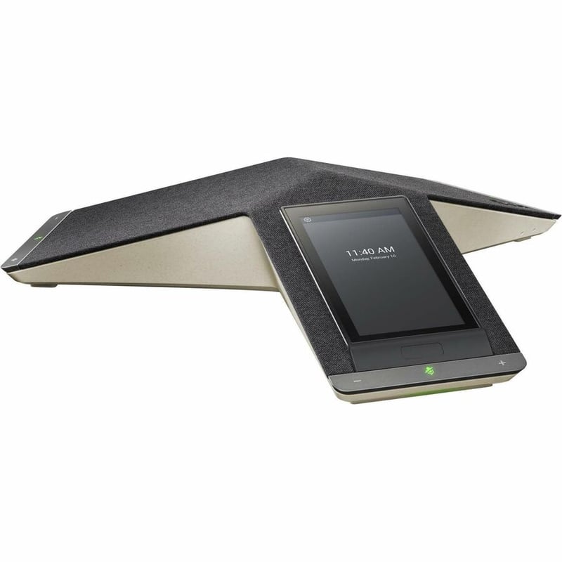 Poly Trio C60 IP Conference Station - Corded/Cordless - Wi-Fi, Bluetooth - Tabletop - Black - TAA Compliant - Thumbnail 4
