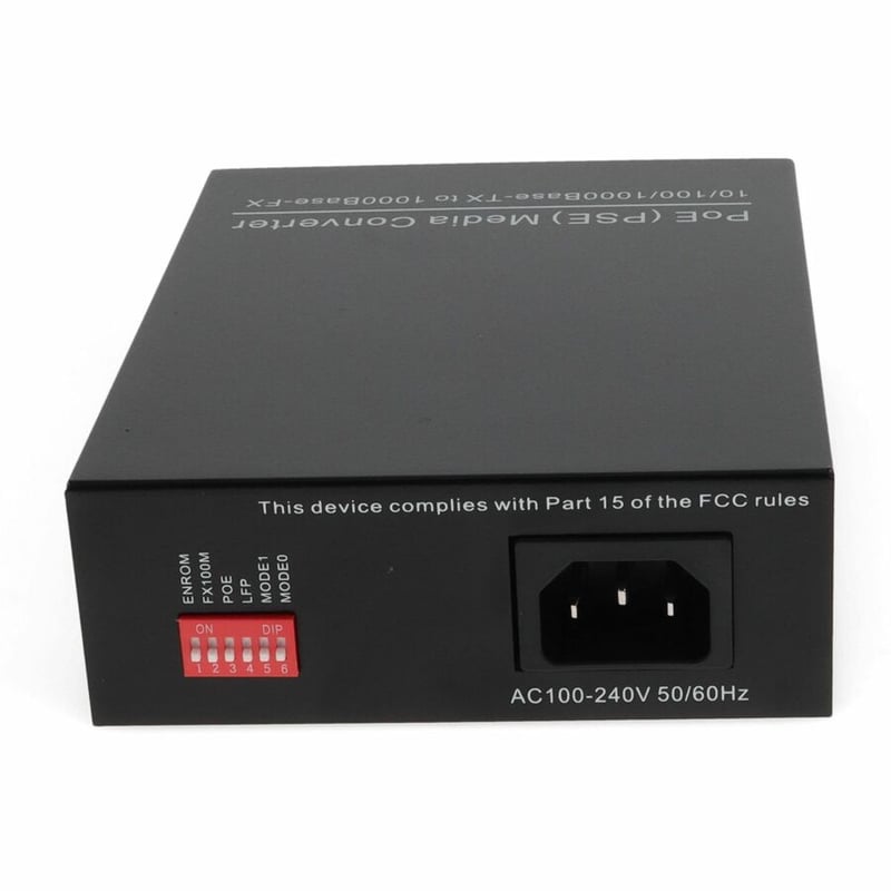 AddOn 10/100/1000Base-TX(RJ-45) to Open SFP Port POE Media Converter - Thumbnail 4