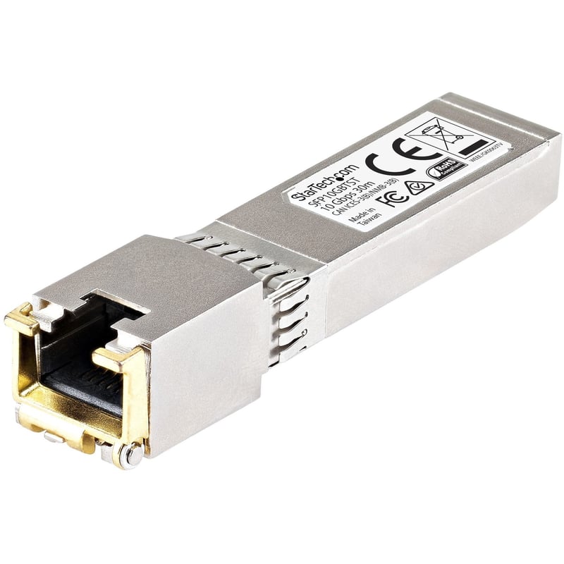 StarTech.com Cisco SFP-10GB-TC Compatible SFP+ Module - 10GBASE-T - 10GE Gigabit Ethernet SFP+ SFP to RJ45 Cat6/Cat5e Transceiver - 30m - Thumbnail 1