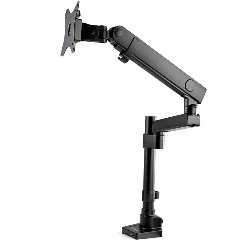 StarTech.com Desk Mount Monitor Arm with 2x USB 3.0 ports, Full Motion Monitor Mount up to 34" (17.6lb/8kg) VESA Display, C-Clamp/Grommet - Thumbnail 1