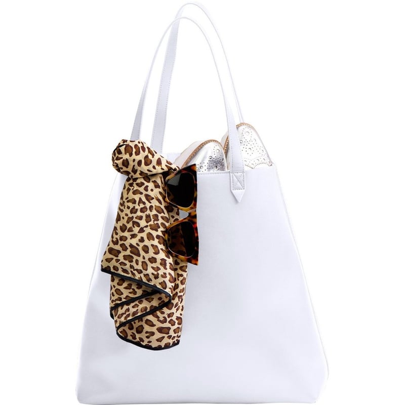 MADE EASY LEATHER TOTE WHITE - Thumbnail 4
