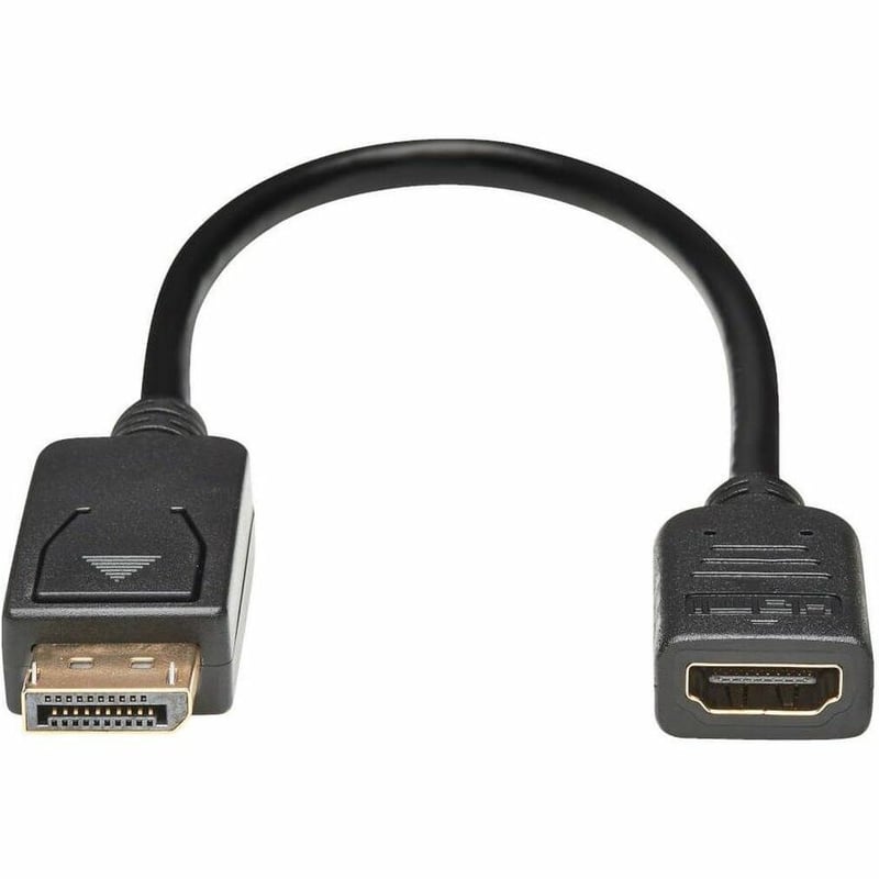 Eaton Tripp Lite Series DisplayPort to HDMI Video Adapter Video Converter (M/F), HDCP, Black, 1 ft. - Thumbnail 2
