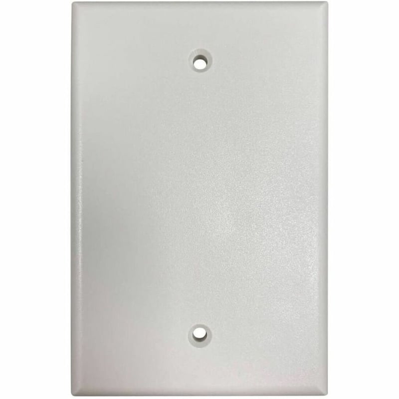 Tripp Lite by Eaton Safe-IT Blank Wall Plate, Antibacterial, Ivory Matte, TAA - Thumbnail 1