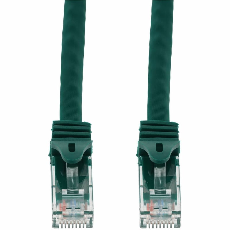 AddOn 1ft Green CAT 6A PVC Ethernet Cable Snagless Easy Boot RJ-45 M/M - Thumbnail 1
