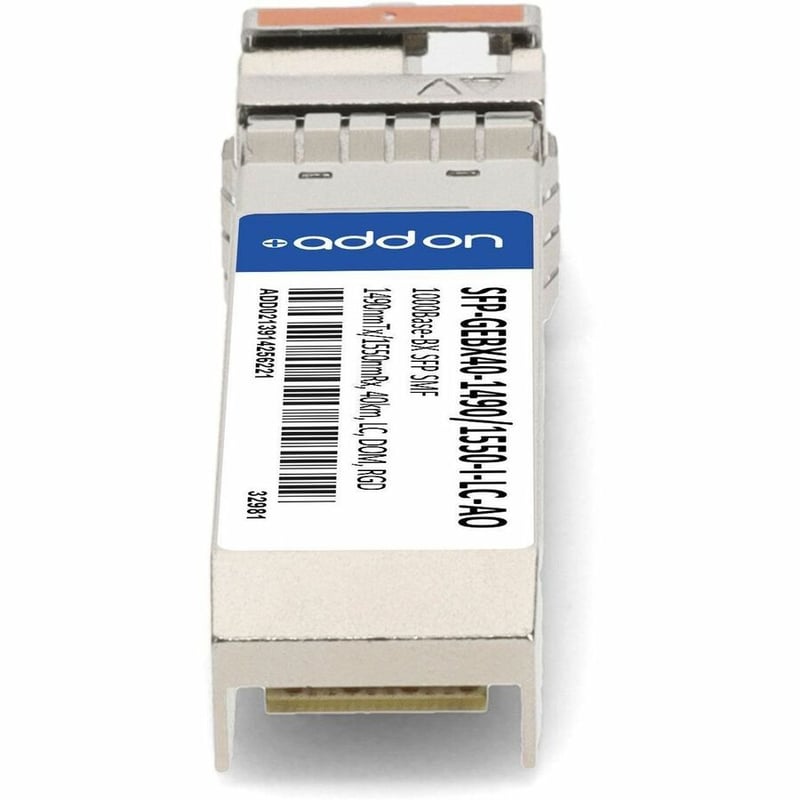 AddOn MSA and TAA 1000Base-BX SFP Transceiver (SMF, 1490nmTx/1550nmRx, 40km, LC, DOM, -40 to 85C) - Thumbnail 3
