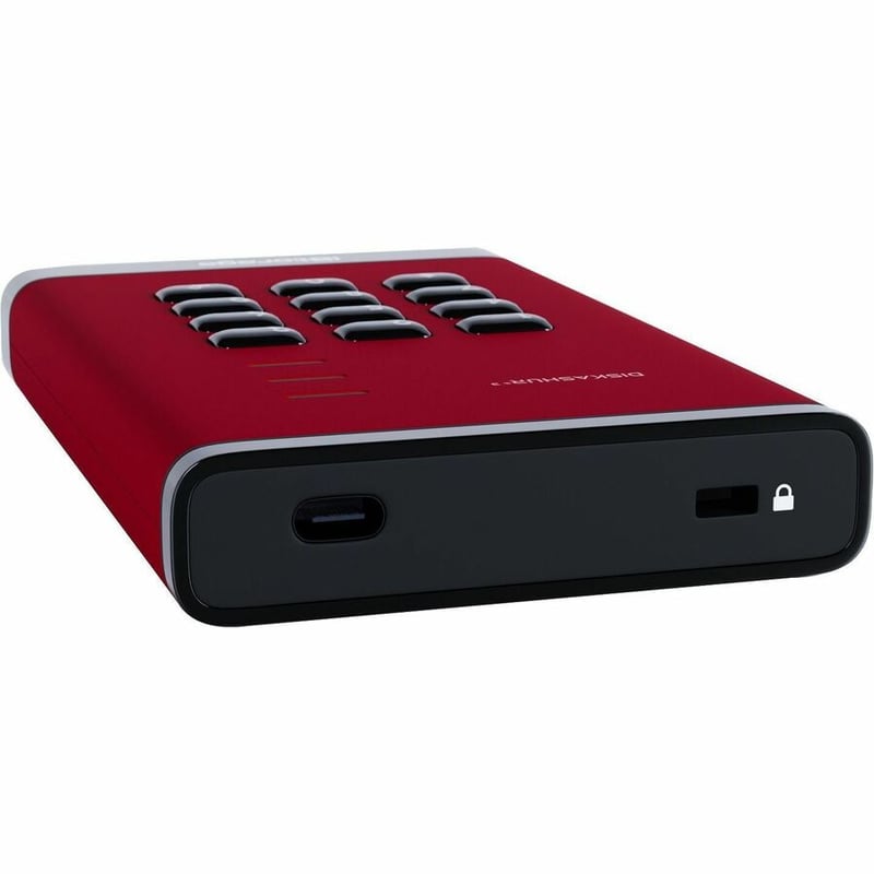 iStorage diskAshur3 1 TB Portable Solid State Drive | Red | Incorporated Common Criteria EAL 5+ | PIN protected | AES 256-bit Full Disk Hardware Encryption | Dust/Water Resistant | TAA Compliant - Thumbnail 5