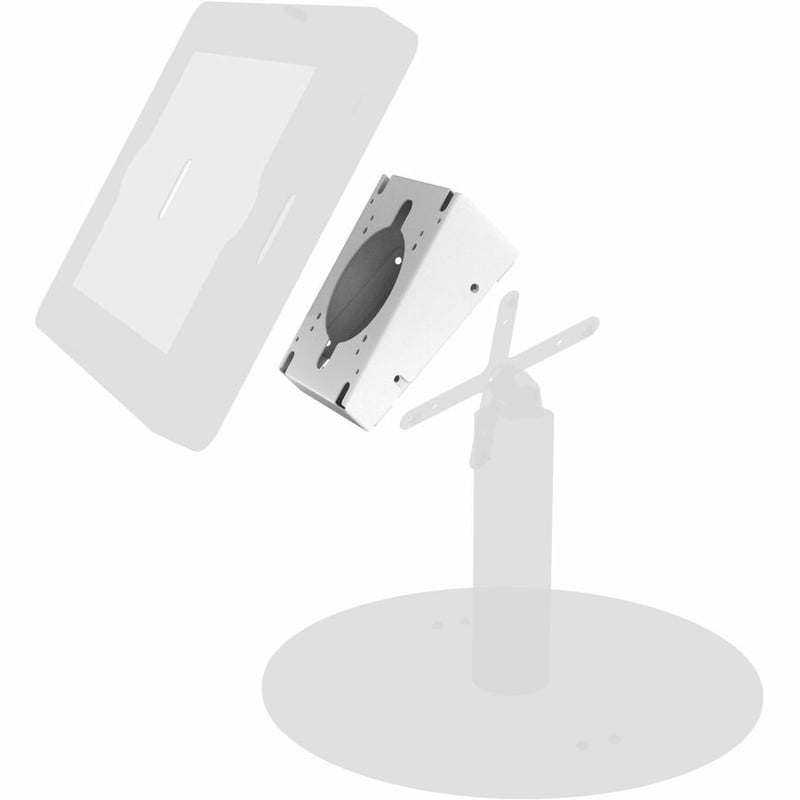CTA Digital Premium Double VESA Wedge and Outlet / PoE Cover for Tablets (White) - Thumbnail 2