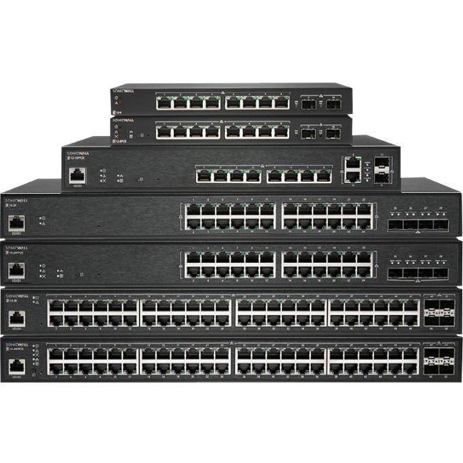 SonicWall SWS14-48FPOE Ethernet Switch - Thumbnail 1