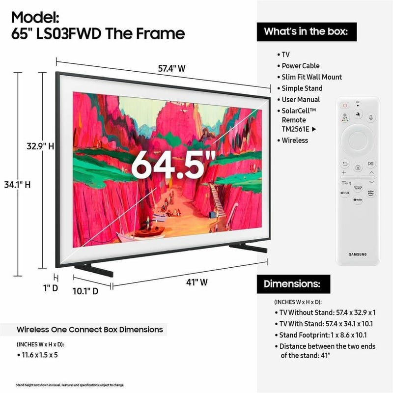 2025 65IN FRAME PRO NEO QLED TV LS03FW SERIES FRAME PRO NEO QLED 4K