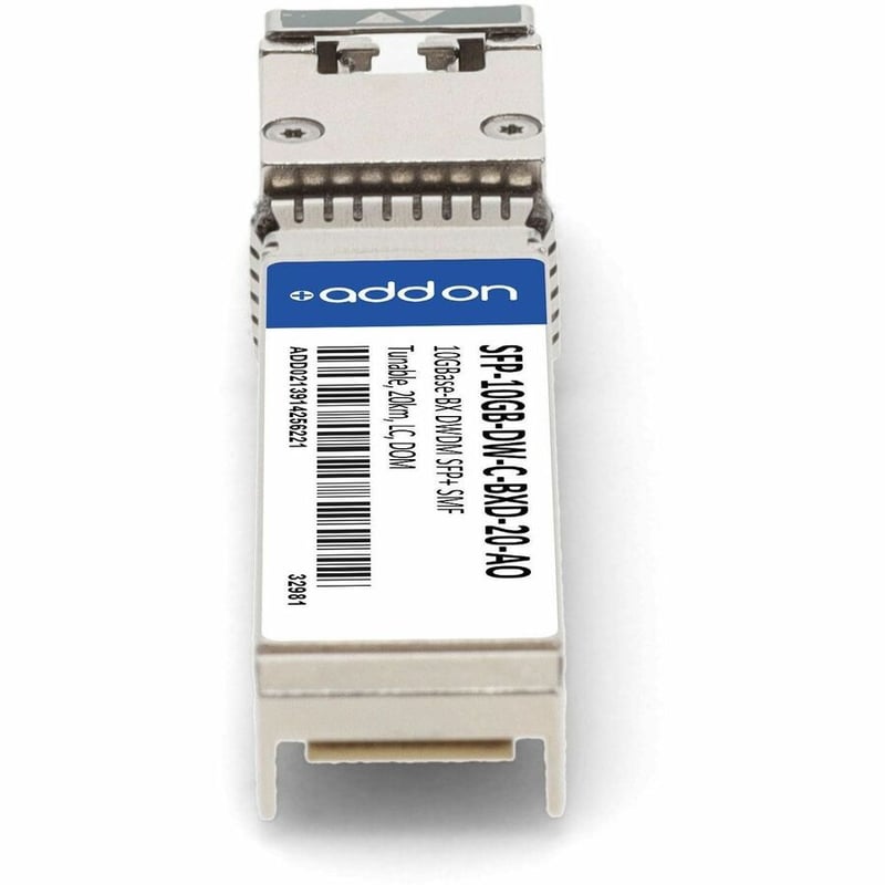 AddOn MSA and TAA 10G-BX DWDM 100GHz Multi-rate Multi-band SFP+ Transceiver (SMF, 20km, Primary, DOM) - Thumbnail 4