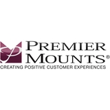 Premier Mounts Mounting Pole for Display Screen, Flat Panel Display - Black - Thumbnail 1