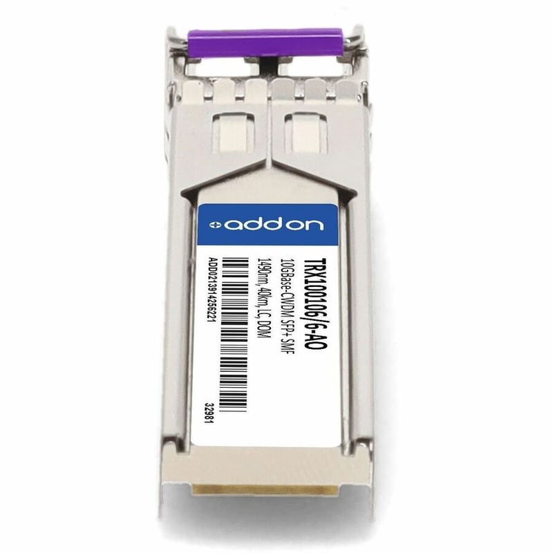 AddOn Infinera® TRX100106/6 Compatible TAA 10GBase-CWDM SFP+ Transceiver (SMF, 1490nm, 40km, LC, DOM) - Thumbnail 4
