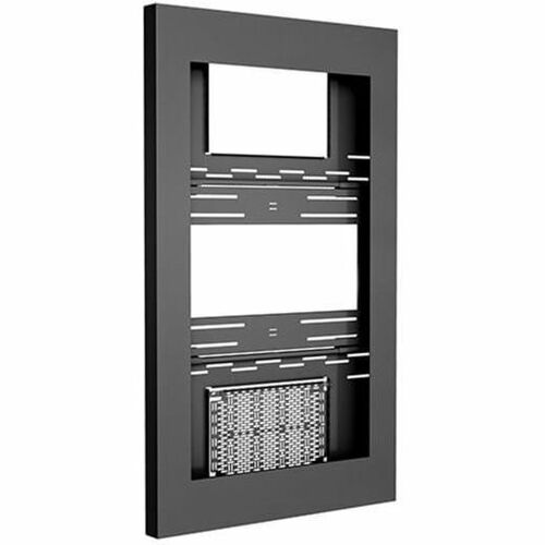 Chief Impact 50 Inch On-Wall Kiosk with Protective Glass - Portrait Orientation - Black - Thumbnail 1