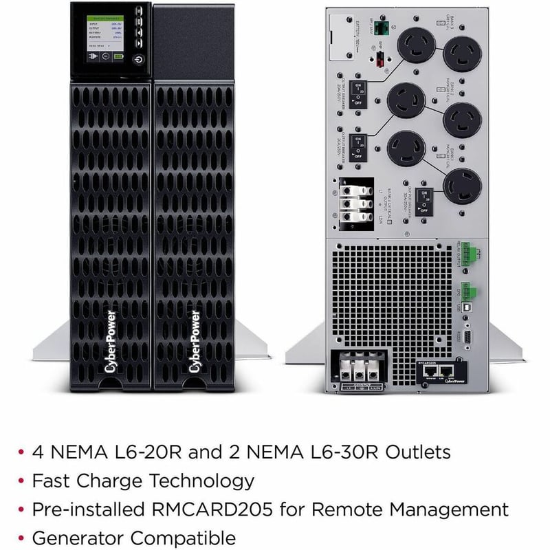 CyberPower Smart App Online 8000VA Rack/Tower UPS - Thumbnail 2