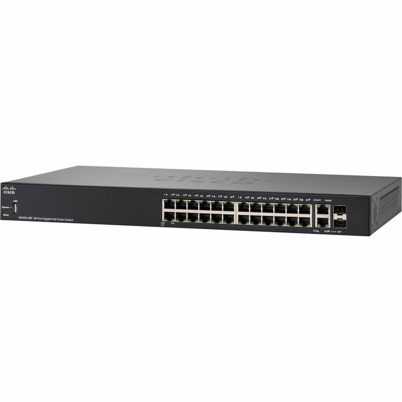 Cisco SG250-26P 26-Port Gigabit PoE Smart Switch - Thumbnail 2