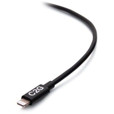 C2G 10ft USB-C Male to Lightning Male Sync and Charging Cable - Black - Thumbnail 3