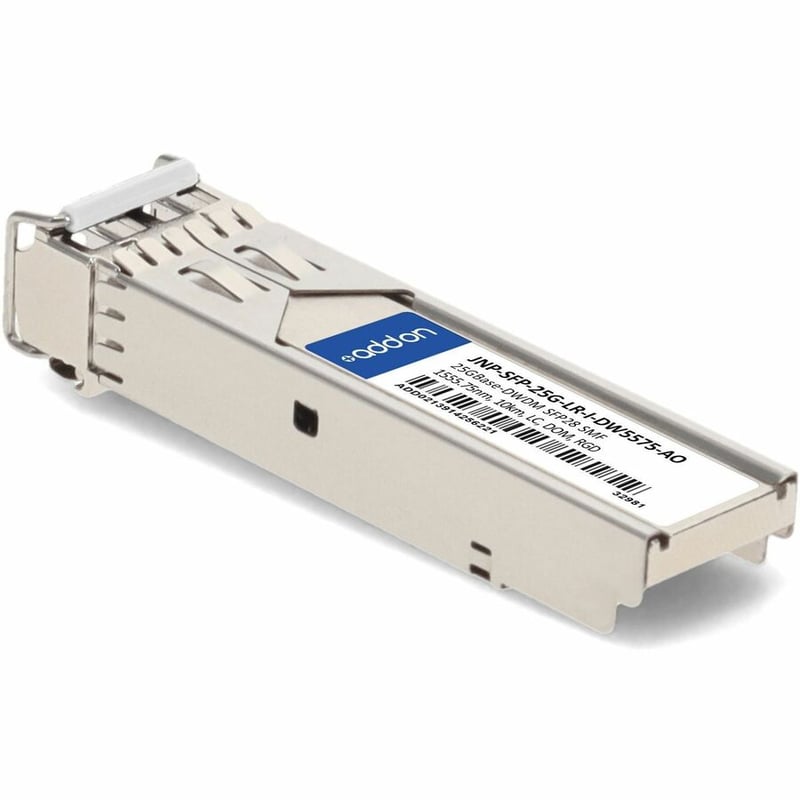 AddOn Juniper Networks® JNP-SFP-25G-LR-I-DW5575 Compatible TAA 25GBase-DWDM SFP28 Transceiver C-Band (SMF, 1555.75nm, 10km, LC, DOM, -40 to 85C) - Thumbnail 3