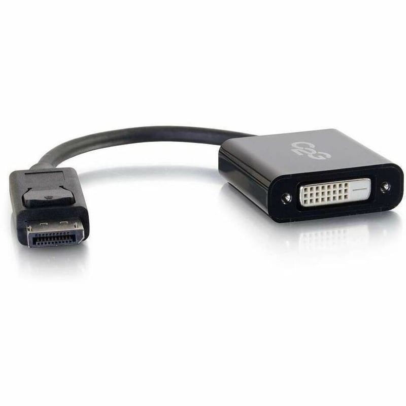 C2G DisplayPort to DVI-D Adapter - DP to DVI D Adapter - Black - M/F - Thumbnail 2