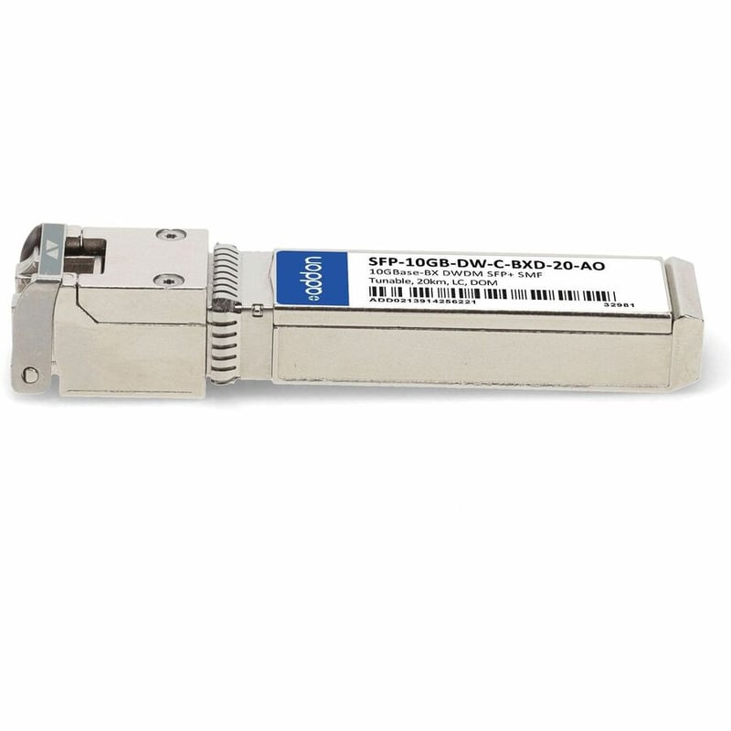 AddOn MSA and TAA 10G-BX DWDM 100GHz Multi-rate Multi-band SFP+ Transceiver (SMF, 20km, Primary, DOM) - Thumbnail 2