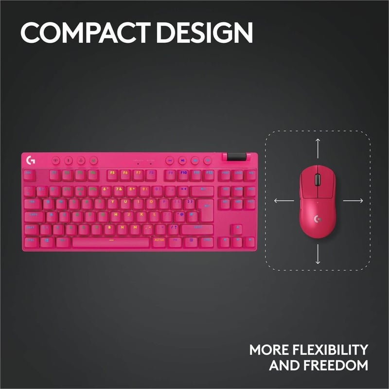 PRO X TKL RAPID (MAGENTA) WIRED GAMING KEYBOARD - LINEAR - Thumbnail 3