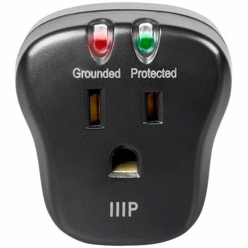 MONOPRICE 1 OUTLET PORTABLE MINI SURGE PROTECTOR_ 540 JOULES_ CLAMPING VOTAGE 50 - Thumbnail 4