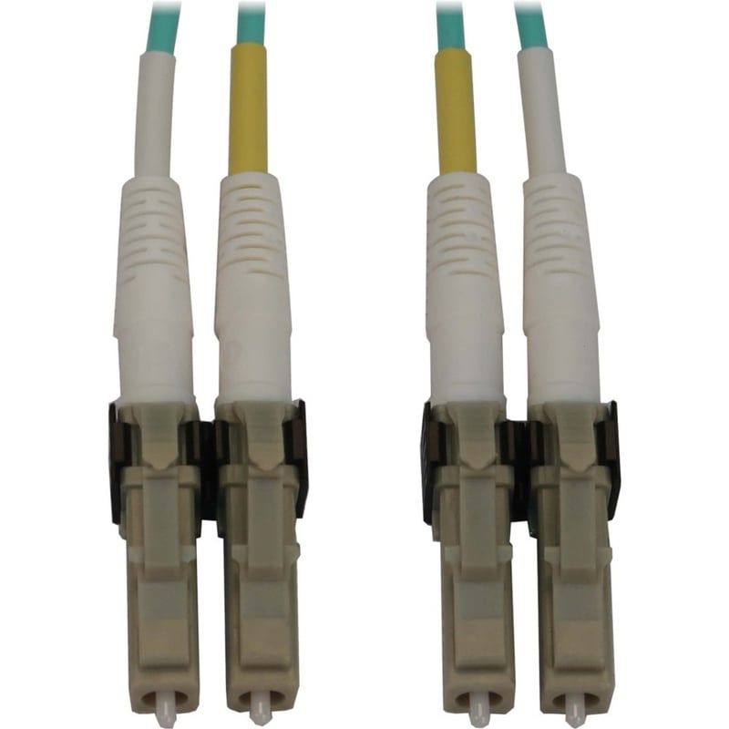 Eaton Tripp Lite Series 400G Multimode 50/125 OM3 Switchable Fiber Optic Cable (Duplex LC-PC M/M), LSZH, Aqua, 3 m (9.8 ft.) - Thumbnail 1
