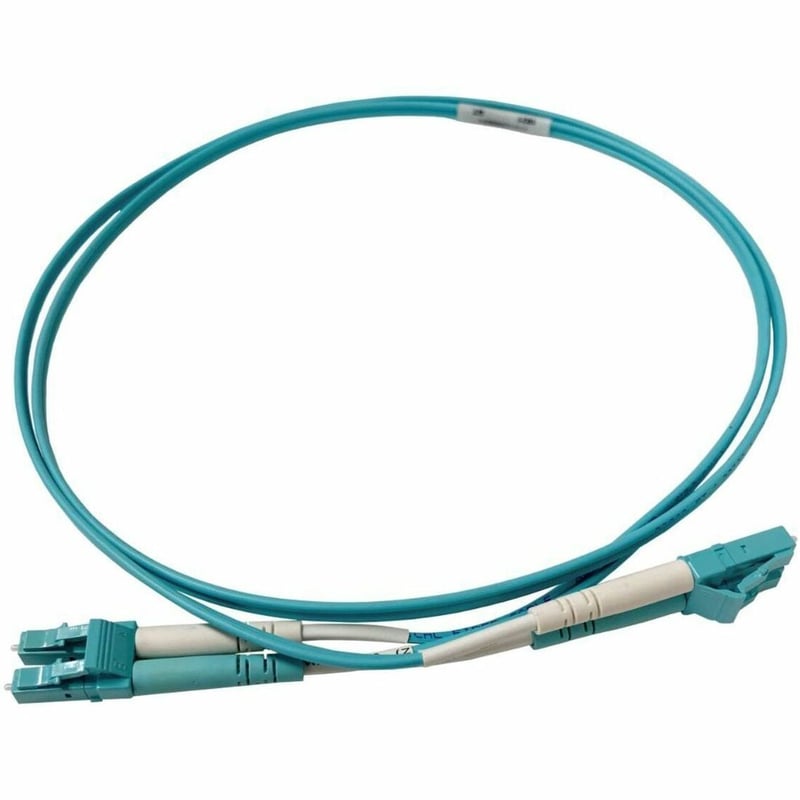 Ortronics Infinium Core LC to LC Duplex Patch Cord, 2mm OM4 Plenum Aqua, 1 Meter - Thumbnail 1