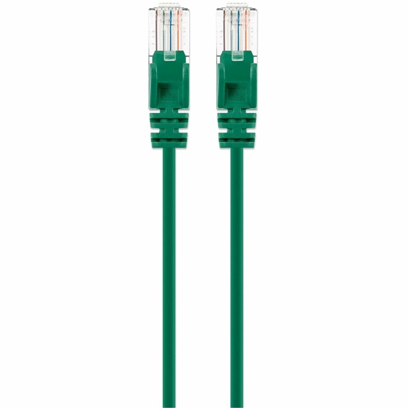 CAT6 U/UTP SLIM NETWORK PATCH CABLE, 7 FT., GREEN - Thumbnail 1