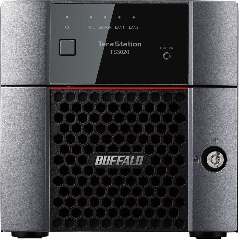 BUFFALO TeraStation 3220DN 2-Bay Desktop NAS 16TB (2x8TB) with HDD NAS Hard Drives Included 2.5GBE / Computer Network Attached Storage / Private Cloud / NAS Storage/ Network Storage / File Server