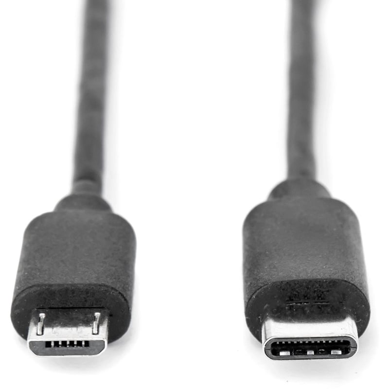Rocstor Premier USB-C to Micro-B Cable - M/M 3ft (1m)- USB 2.0 - USB Type-C to Micro-USB Cable - USB Cable for External Hard Drives, Notebooks, and Tablets - 60 MB/s - 3 ft - 1 Pack - 1 x USB Type C Male - 1 x USB Type B Male Micro - Nickel Plated - - Thumbnail 2
