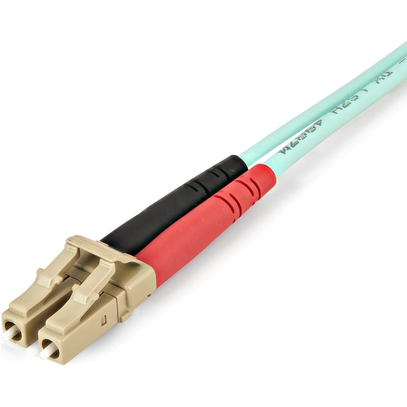 StarTech.com 1m (3ft) LC/UPC to LC/UPC OM4 Multimode Fiber Optic Cable, 50/125m LOMMF/VCSEL Zipcord Fiber, 100G, LSZH Fiber Patch Cord - Thumbnail 3