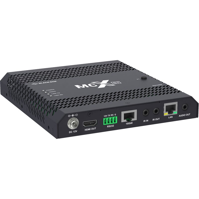 Black Box MCX S7 4K60 Network AV Decoder - HDCP 2.2, HDMI 2.0, 10-GbE Copper - Thumbnail 1