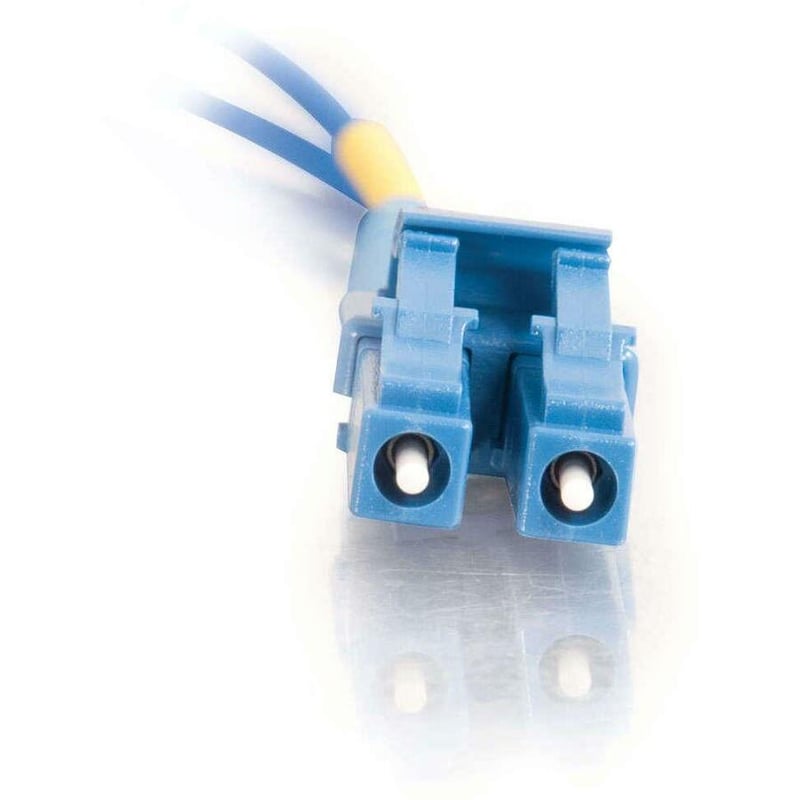 C2G-1m LC-LC 9/125 OS1 Duplex Singlemode PVC Fiber Optic Cable - Blue - Thumbnail 2