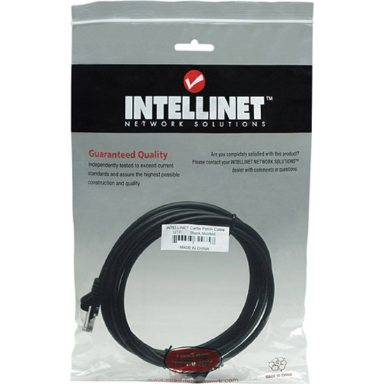 Intellinet Network Solutions Cat5e UTP Network Patch Cable, 50 ft (15.0 m), Black - Thumbnail 4