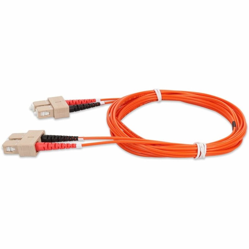 AddOn 2m SC to SC Orange OM2 Duplex OFNR (Riser-Rated) Fiber Patch Cable - Thumbnail 2
