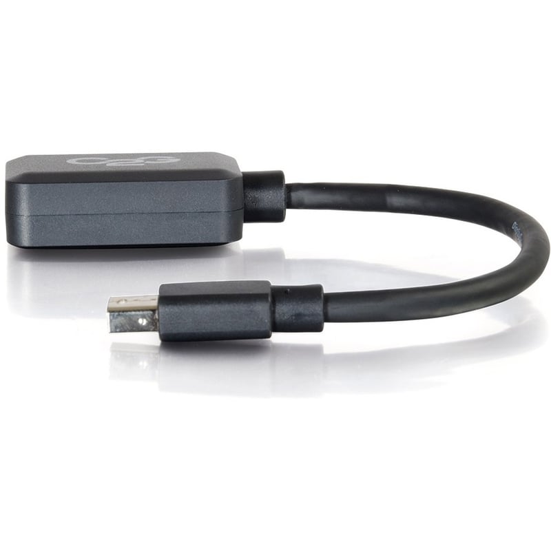 C2G 8in Mini DisplayPort Male to HDMI Female Adapter Converter - Black - Thumbnail 3