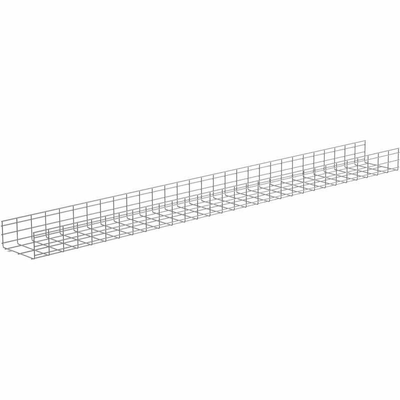 WIRE BASKET 6IN H 12IN W ZINC PLPK1MOQ5 - Thumbnail 1