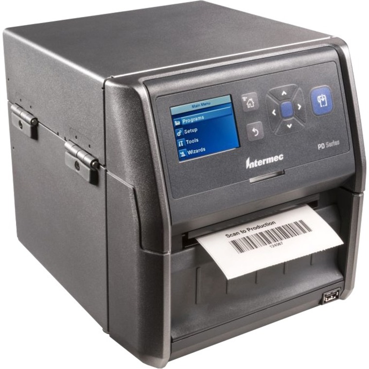 Honeywell PD43CA Desktop, Industrial Direct Thermal/Thermal Transfer Printer - Monochrome - Tabletop - Label Print - USB - USB Host - US - Thumbnail 2
