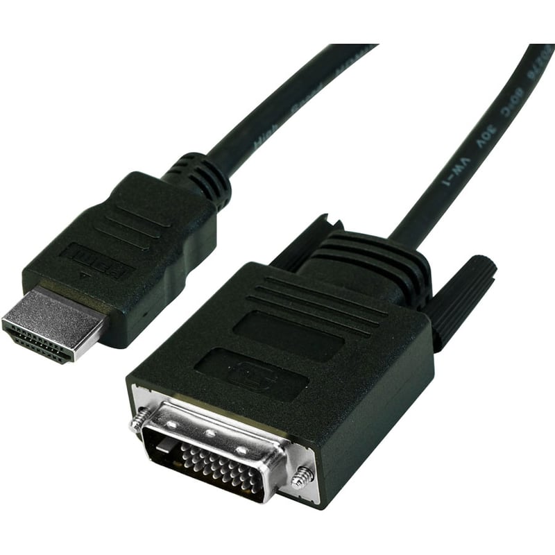 VisionTek HDMI to DVI-D Bi-Directional 2M Active Cable (M/M) - Thumbnail 2