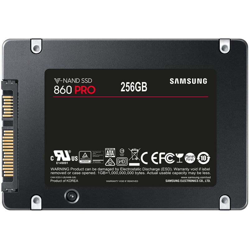 Samsung 860 PRO MZ-76P256E 256 GB Solid State Drive - 2.5" Internal - SATA (SATA/600) - Thumbnail 3
