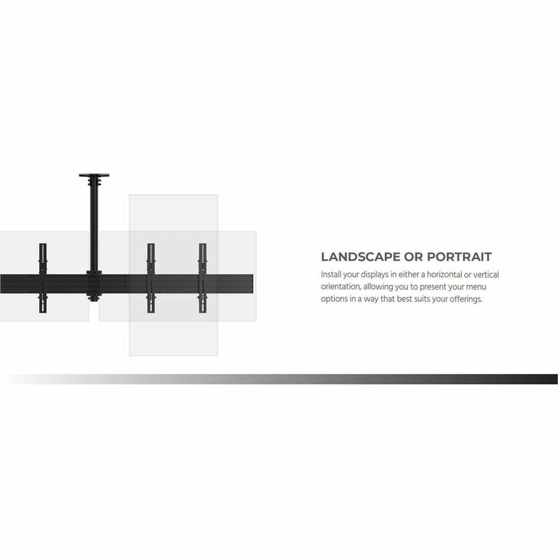 MONOPRICE COMMERCIAL SERIES3X1 MENU BOARD CEILING MOUNT FOR DISPLAYS BETWEEN 32I - Thumbnail 4