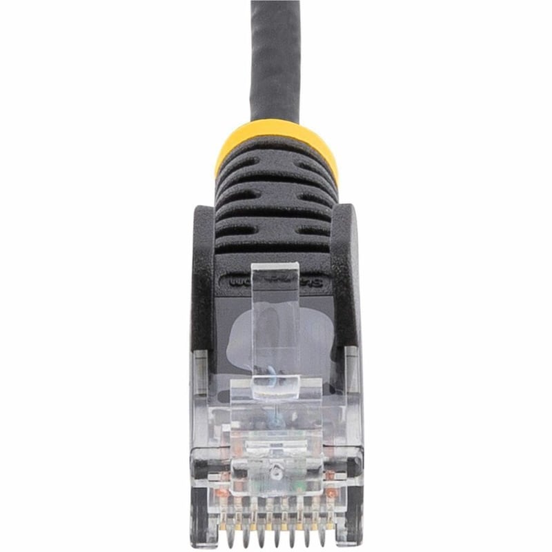StarTech.com 10ft CAT6 Cable - Slim CAT6 Patch Cord - Black Snagless RJ45 Connectors - Gigabit Ethernet Cable - 28 AWG - LSZH (N6PAT10BKS)