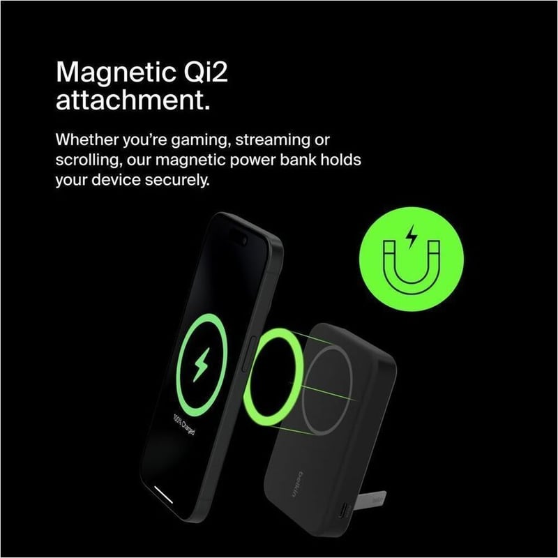 QI2 WRLS POWERBANK 8K BLACK MASS VERSION RETAIL BOX (PLASTIC FR - Thumbnail 3