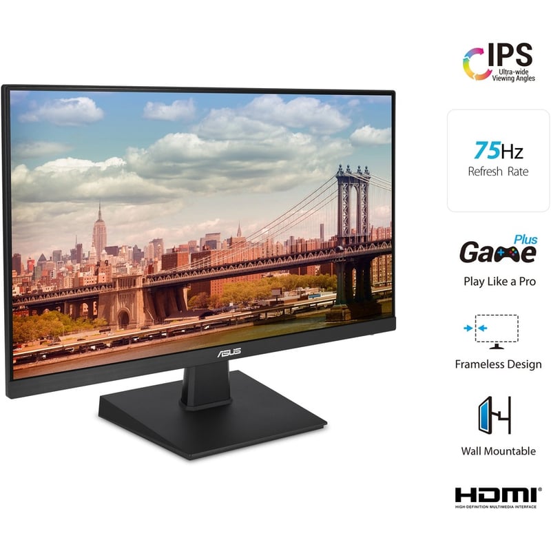 Asus VA27EHE 27" Class Full HD Gaming LCD Monitor - 16:9 - Black - Thumbnail 2